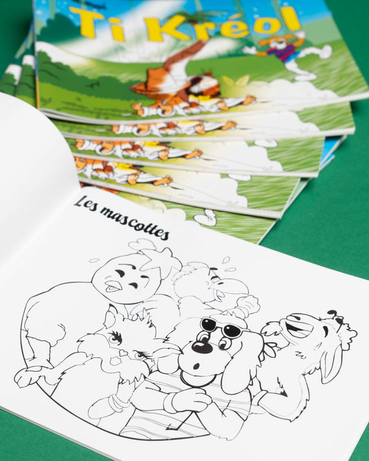 Livre de coloriage Ti Kréol